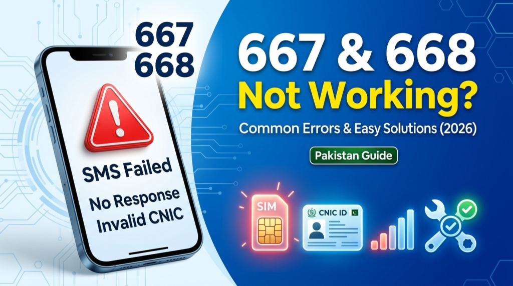 667 and 668 Not Working in Pakistan? Common Errors and Solutions