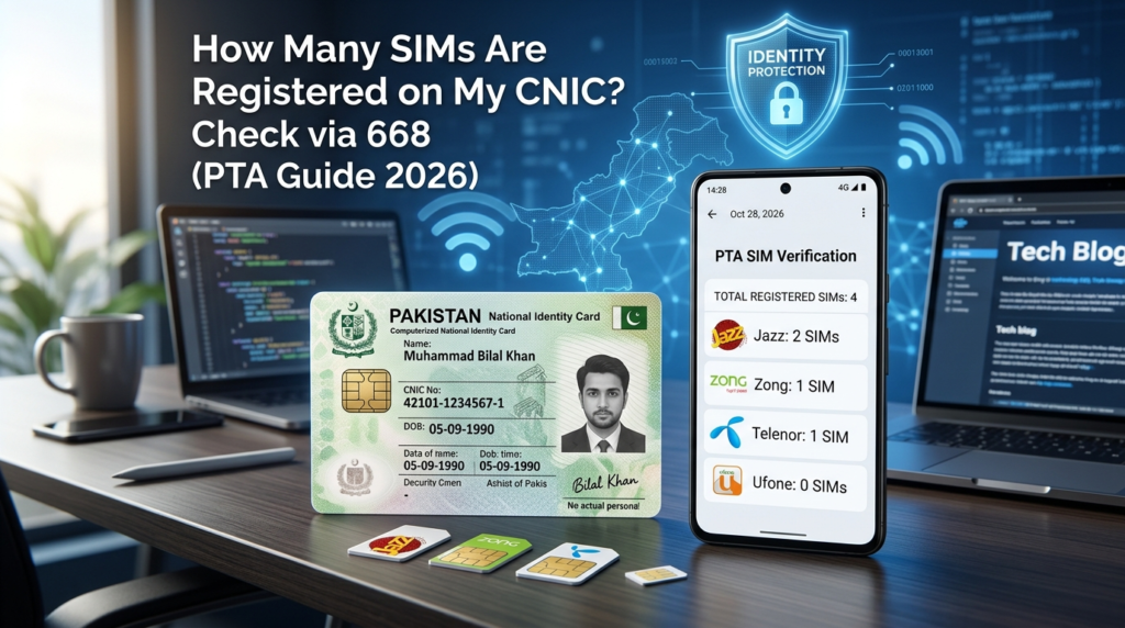 How Many SIMs on My CNIC Check Online