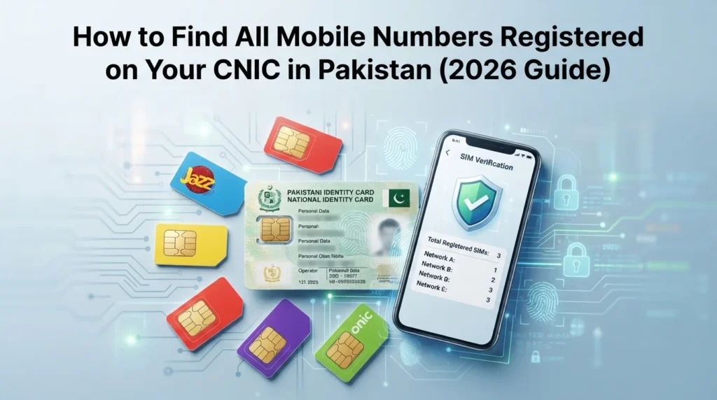 How to Find all Mobile Numbers Registered on Your CNIC Pakistan 2026