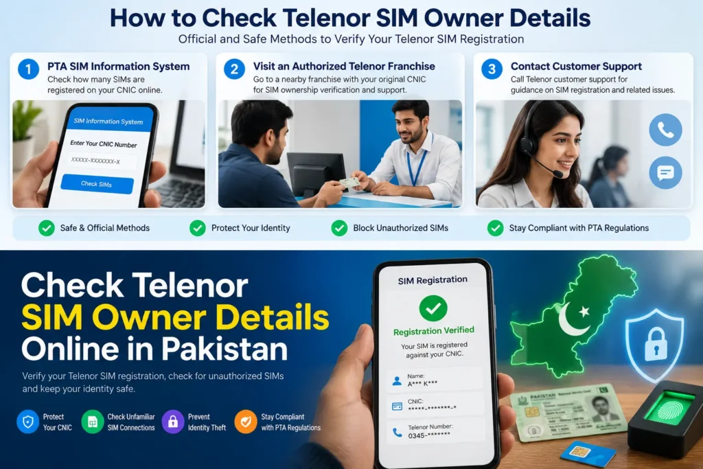 Check Your Telenor SIM Owner Details