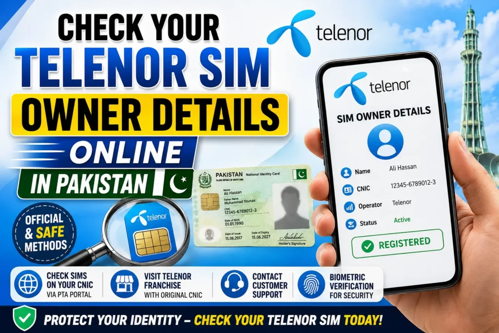 Check Your Telenor SIM Owner Details