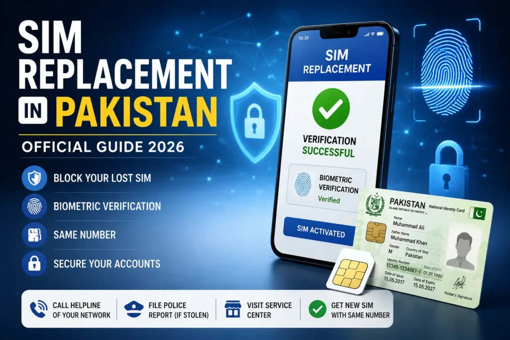 How to Replace a Lost or Stolen SIM Card in Pakistan