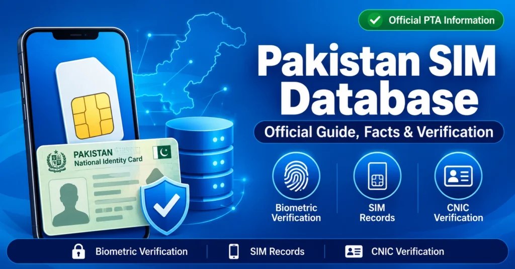 Pakistan SIM Database : Official Guide, Facts & Verification