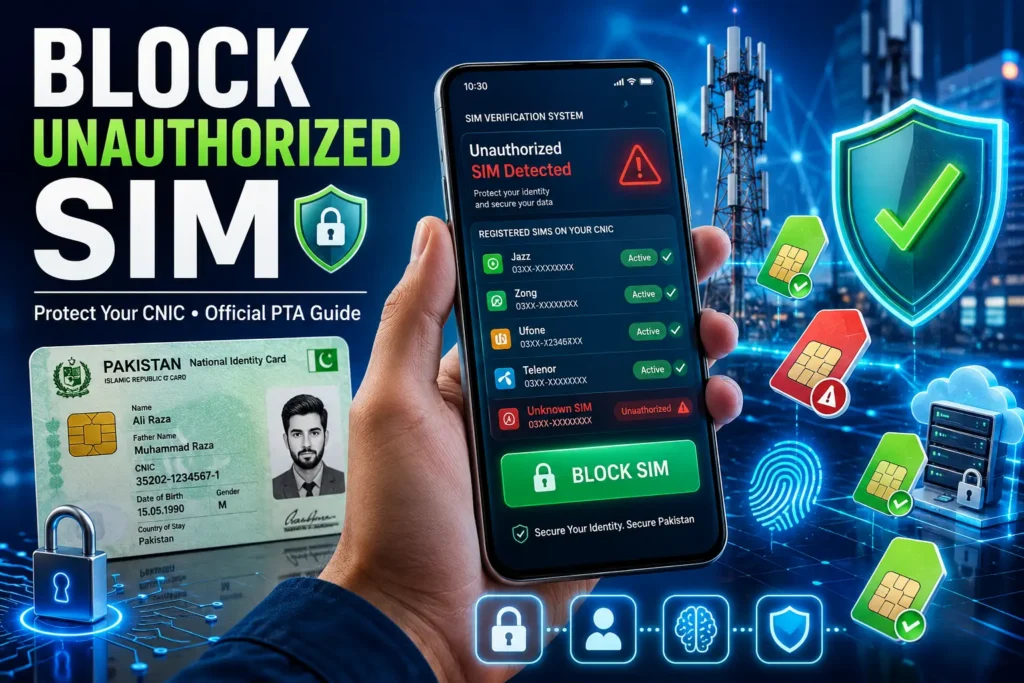 How to Block Unauthorized SIM Online in Pakistan 
