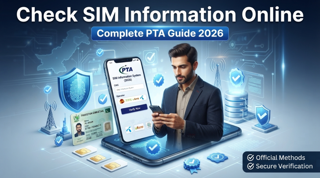 3 Official Ways to Check SIM Information PTA Portal SMS 668 Network Support