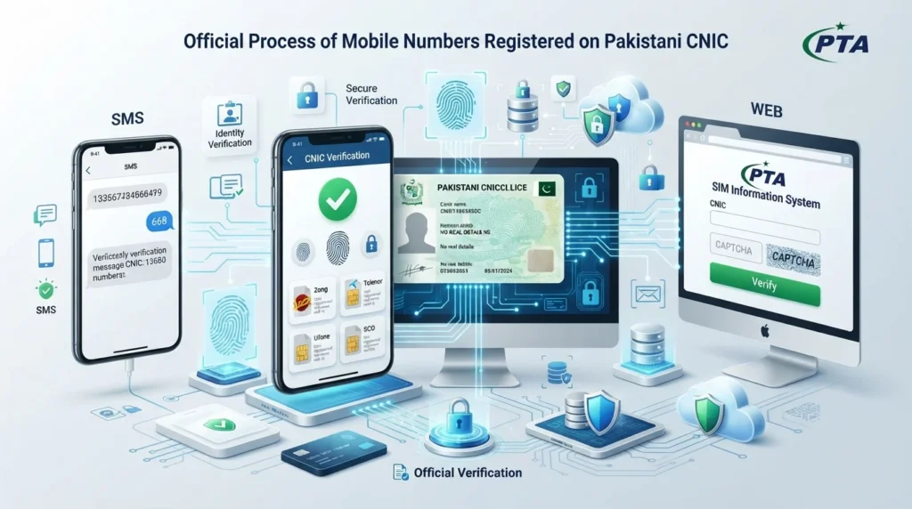 How to Find all Mobile Numbers Registered on Your CNIC Pakistan 2026