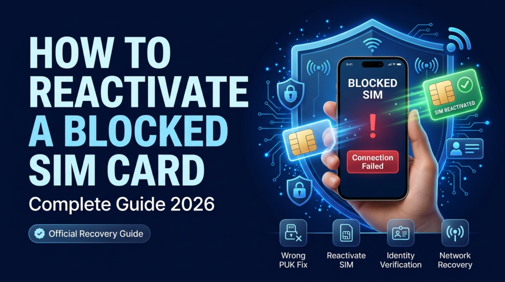How reactivate a blocked SIM