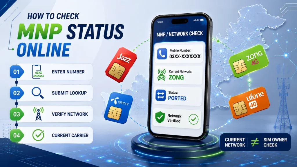 MNP Status Check Pakistan 2026 – How to Check Your Current Mobile Network