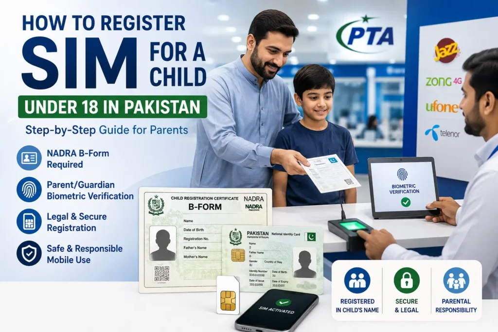 Register a SIM for a Child Under 18