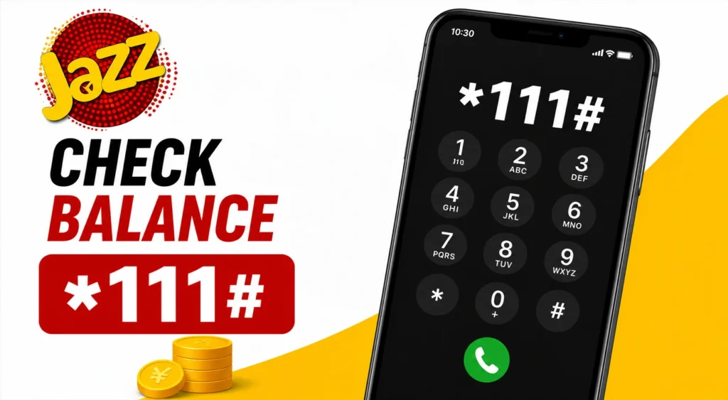 Jazz Prepaid Balance Check Code – *111#