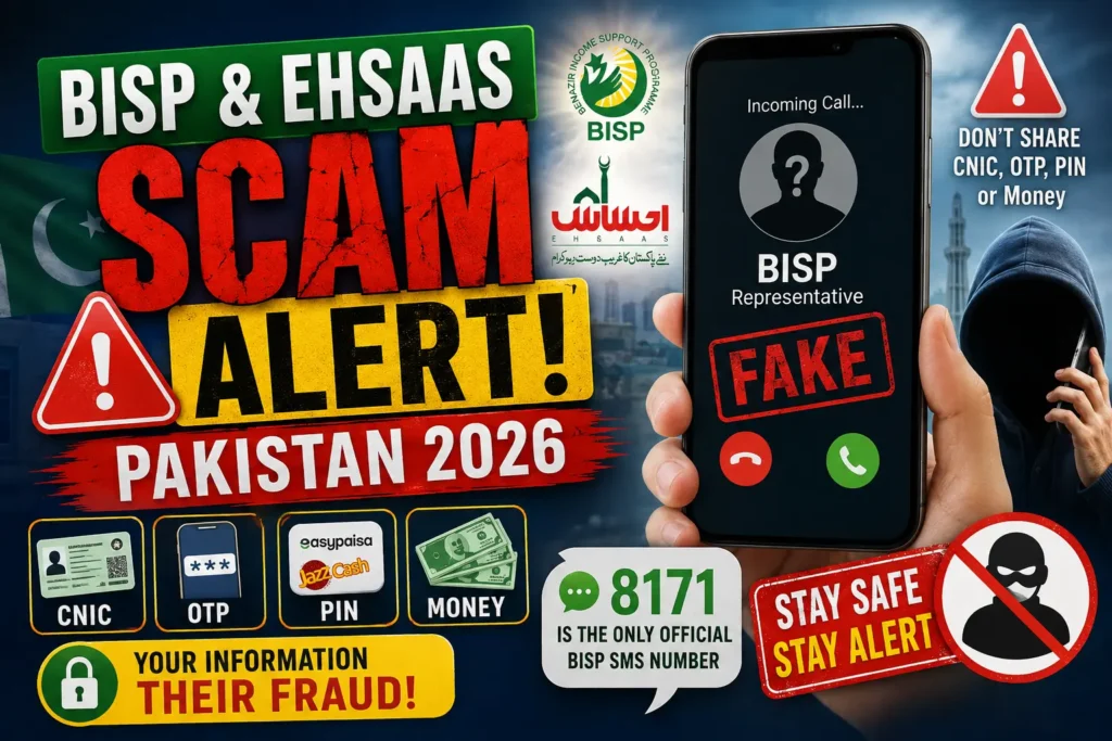 BISP & Ehsaas Scam Alert