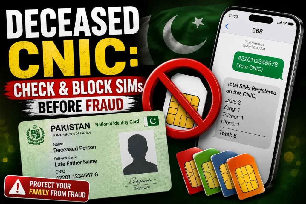 How to Block SIMs on a Deceased Person's CNIC