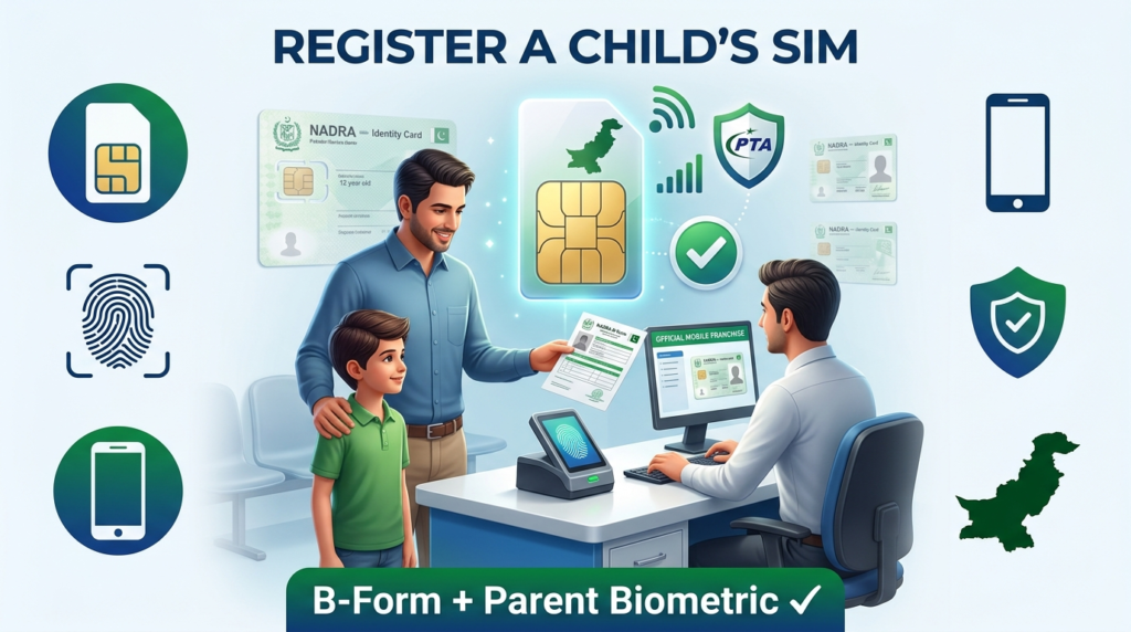 How to Register a SIM for a Child Under 18 in Pakistan