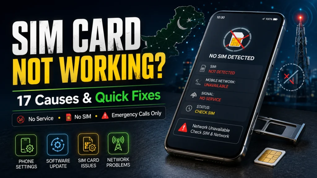 SIM Card Not Working? 17 Causes & Quick Fixes