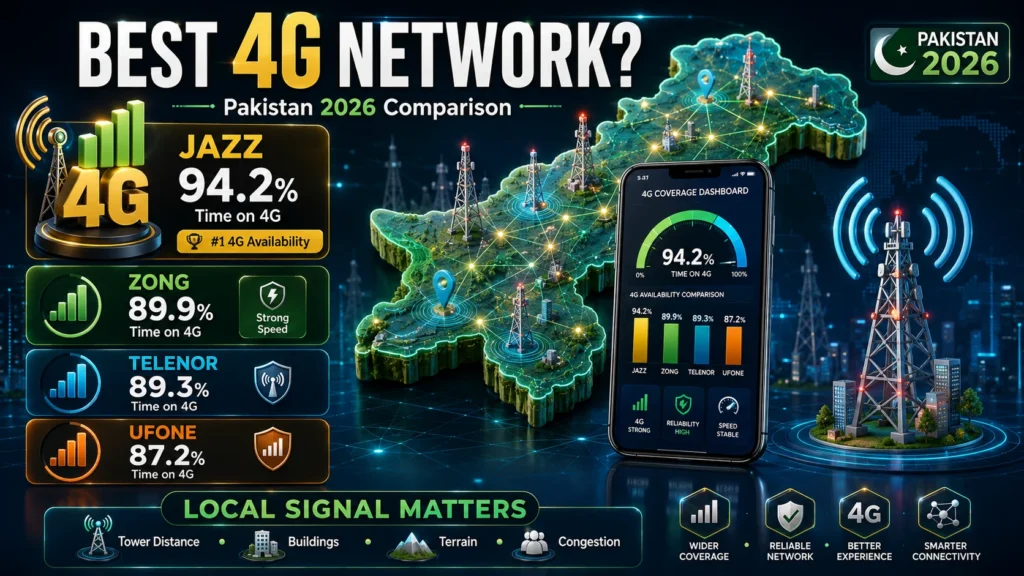 Jazz vs Zong vs Telenor vs Ufone: Which Network Is Best in Pakistan in 2026?