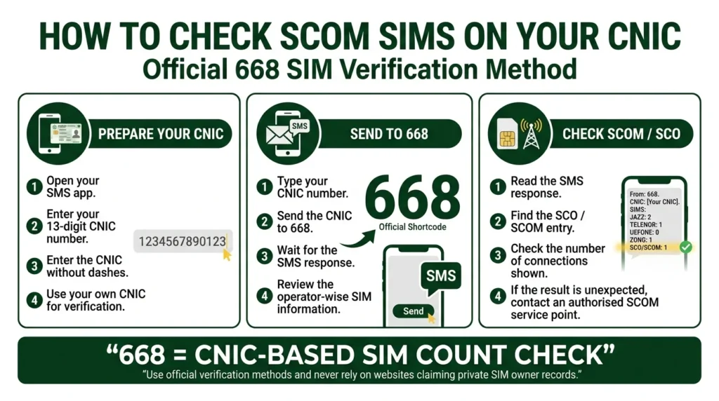 SCOM SIM Owner Details: How to Check SCOM SIM Registration in 2026